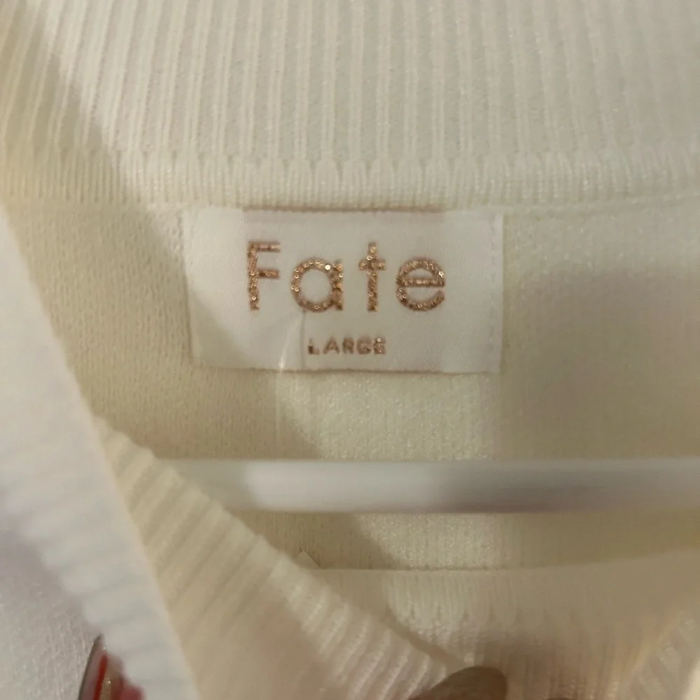NWT Fate Ivory Knit Sweater - Picture 2 of 2